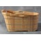 Alfi Brand 57" Free Standing Rubber Wooden Soaking Bathtub W/ Headrest AB1187 - alternate 8